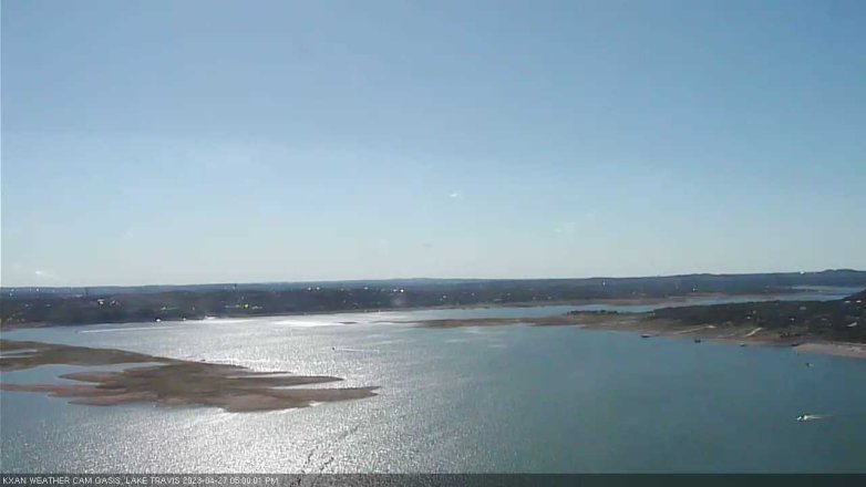 Lake Travis webcam, April 27, 2023 5:00 PM CT