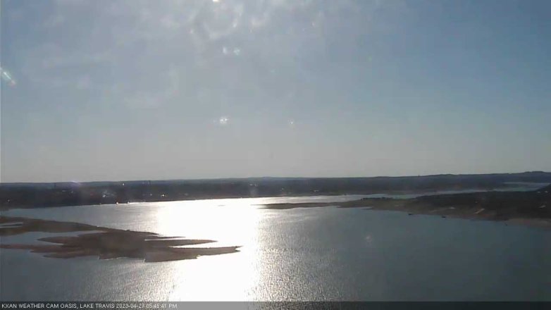 Lake Travis webcam, April 27, 2023 5:45 PM CT