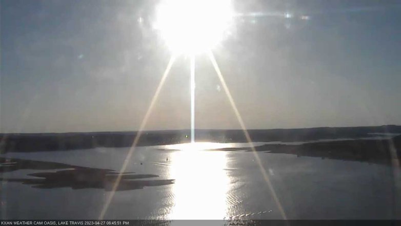 Lake Travis webcam, April 27, 2023 6:45 PM CT