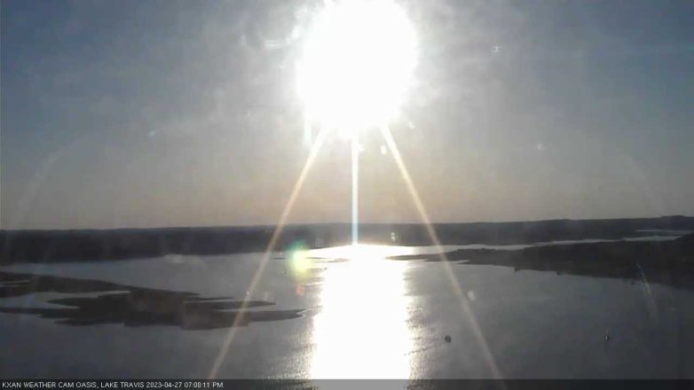 Lake Travis webcam, April 27, 2023 7:00 PM CT