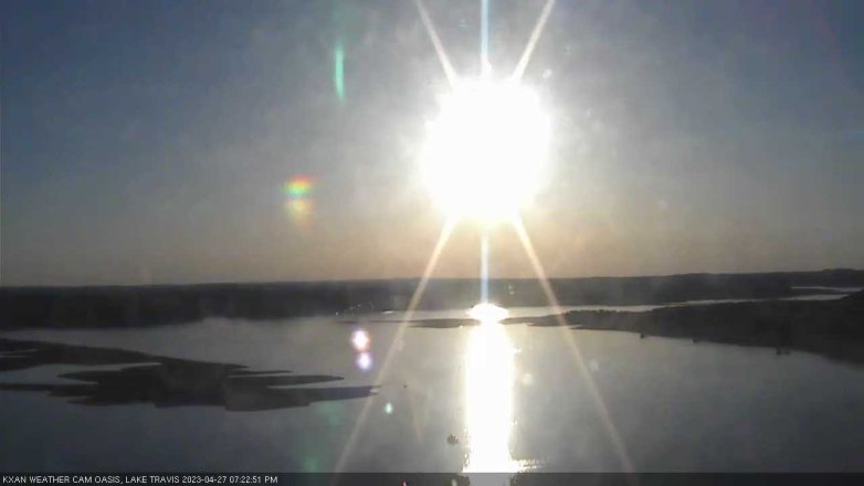 Lake Travis webcam, April 27, 2023 7:25 PM CT