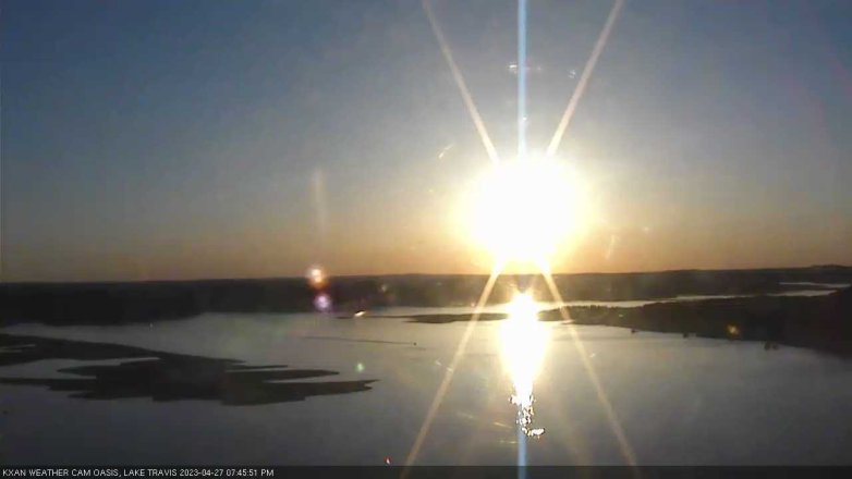 Lake Travis webcam, April 27, 2023 7:45 PM CT