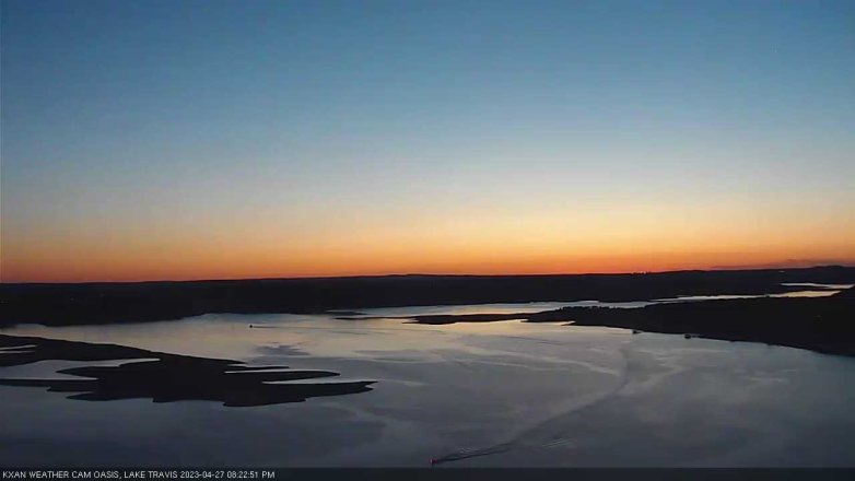 Lake Travis webcam, April 27, 2023 8:25 PM CT