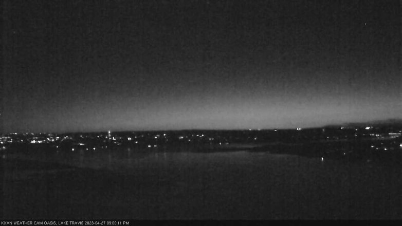 Lake Travis webcam, April 27, 2023 9:00 PM CT