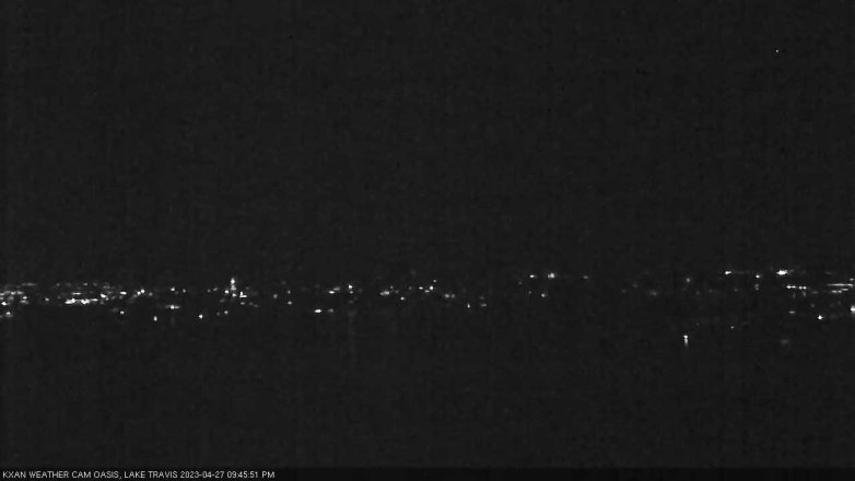 Lake Travis webcam, April 27, 2023 9:45 PM CT