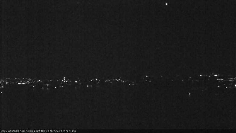 Lake Travis webcam, April 27, 2023 10:00 PM CT