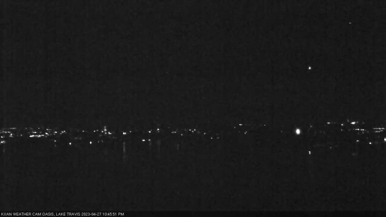 Lake Travis webcam, April 27, 2023 10:45 PM CT