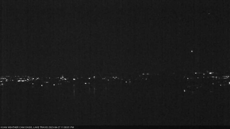 Lake Travis webcam, April 27, 2023 11:00 PM CT