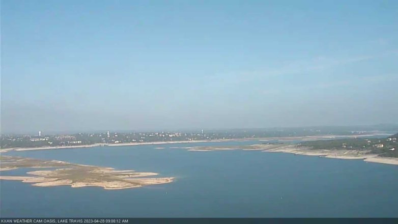 Lake Travis webcam, April 28, 2023 9:00 AM CT