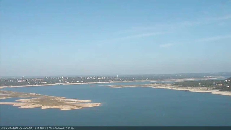 Lake Travis webcam, April 28, 2023 9:25 AM CT