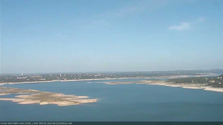 Lake Travis webcam, April 28, 2023 9:45 AM CT