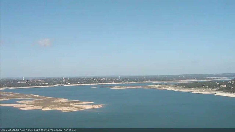 Lake Travis webcam, April 28, 2023 10:45 AM CT