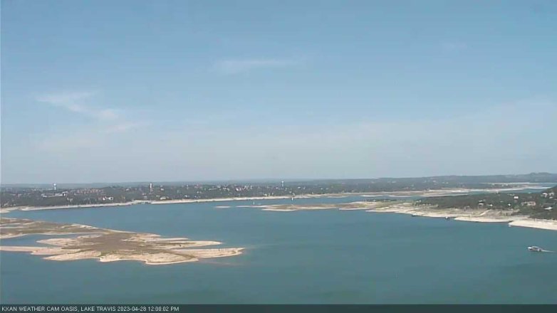 Lake Travis webcam, April 28, 2023 12:00 PM CT