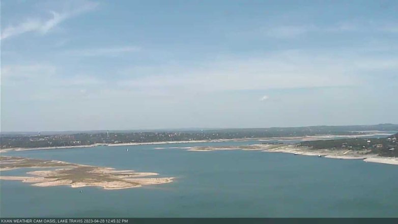 Lake Travis webcam, April 28, 2023 12:45 PM CT