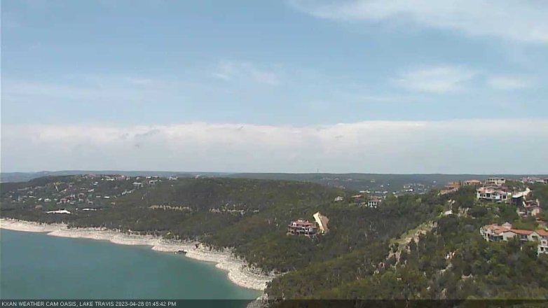Lake Travis webcam, April 28, 2023 1:45 PM CT