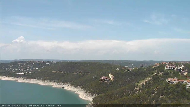 Lake Travis webcam, April 28, 2023 2:00 PM CT
