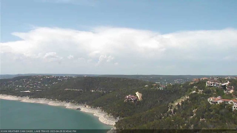 Lake Travis webcam, April 28, 2023 2:45 PM CT