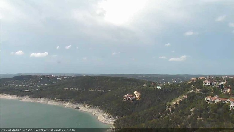 Lake Travis webcam, April 28, 2023 3:25 PM CT