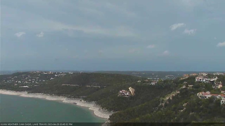 Lake Travis webcam, April 28, 2023 3:45 PM CT