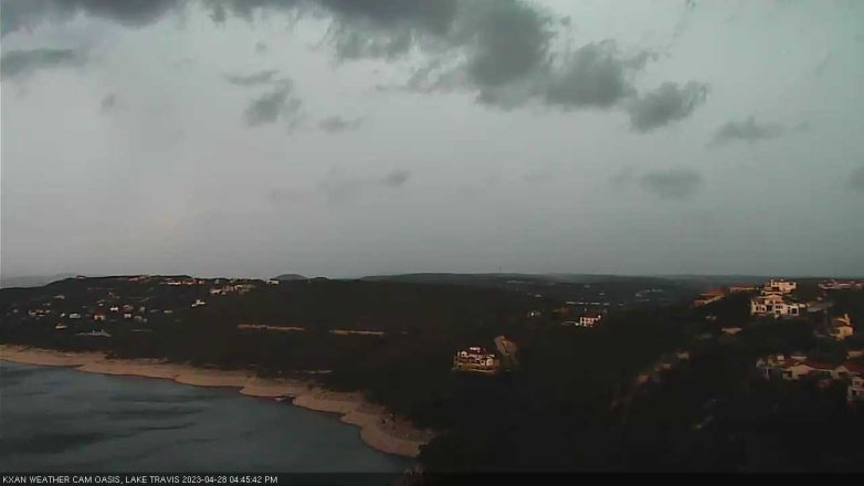 Lake Travis webcam, April 28, 2023 4:45 PM CT