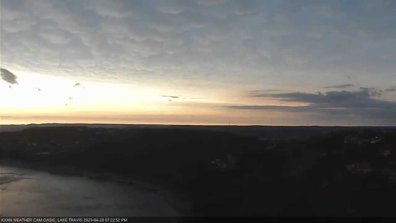 Lake Travis webcam, April 28, 2023 7:25 PM CT