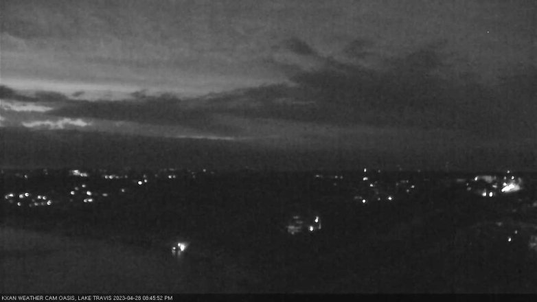 Lake Travis webcam, April 28, 2023 8:45 PM CT
