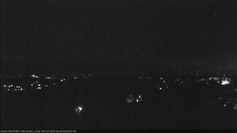 Lake Travis webcam, April 28, 2023 9:45 PM CT