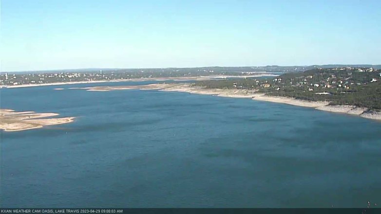 Lake Travis webcam, April 29, 2023 9:00 AM CT