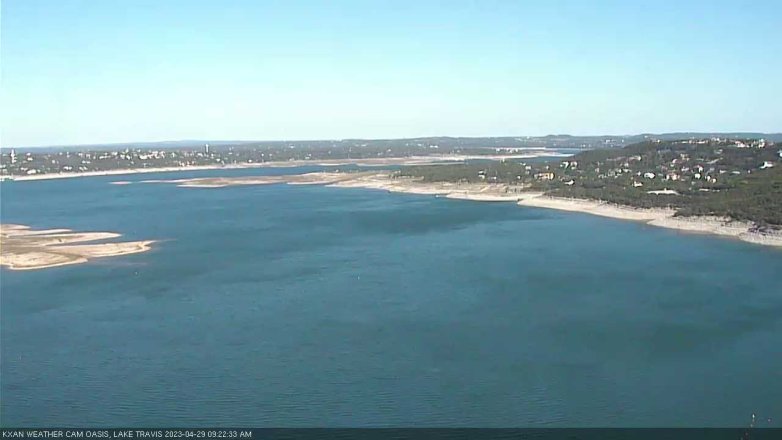 Lake Travis webcam, April 29, 2023 9:25 AM CT