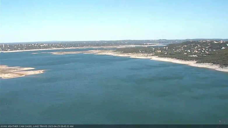 Lake Travis webcam, April 29, 2023 9:45 AM CT