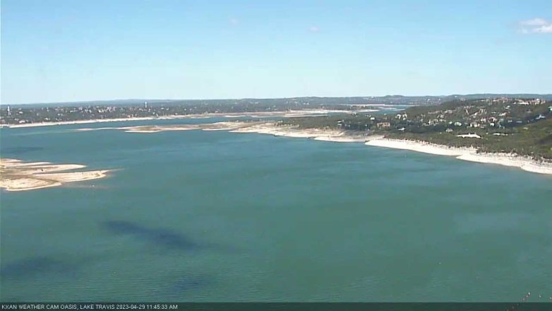 Lake Travis webcam, April 29, 2023 11:45 AM CT