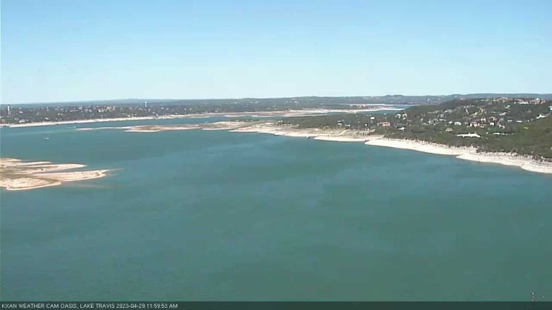 Lake Travis webcam, April 29, 2023 12:00 PM CT