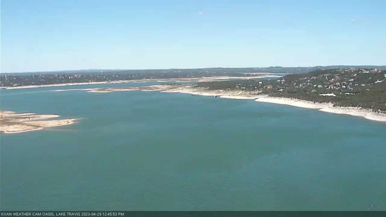 Lake Travis webcam, April 29, 2023 12:45 PM CT