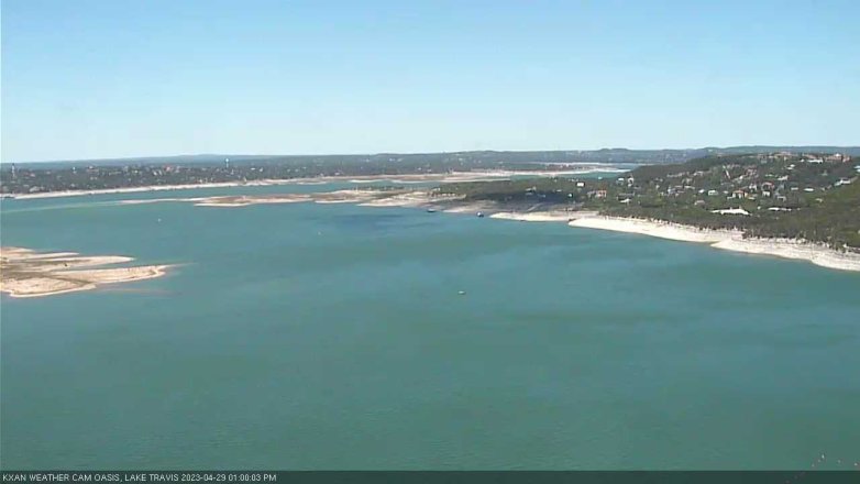 Lake Travis webcam, April 29, 2023 1:00 PM CT