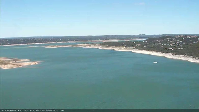Lake Travis webcam, April 29, 2023 1:25 PM CT
