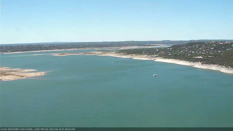 Lake Travis webcam, April 29, 2023 1:45 PM CT