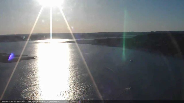 Lake Travis webcam, April 29, 2023 7:00 PM CT