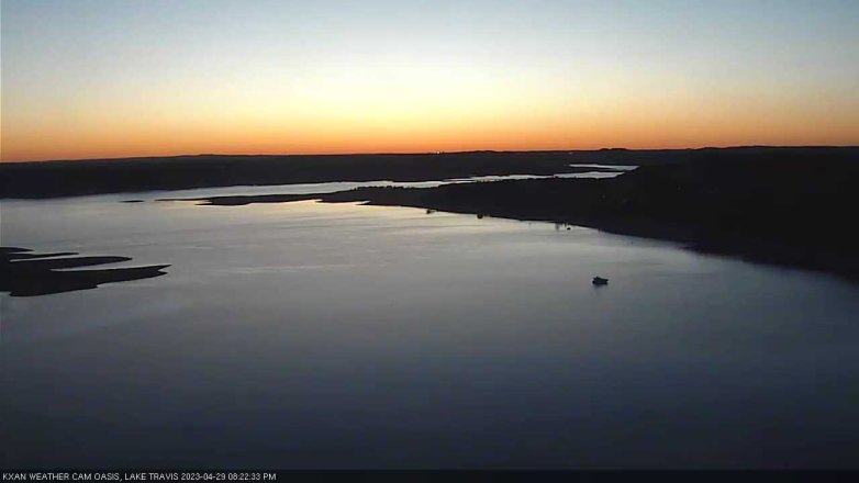 Lake Travis webcam, April 29, 2023 8:25 PM CT