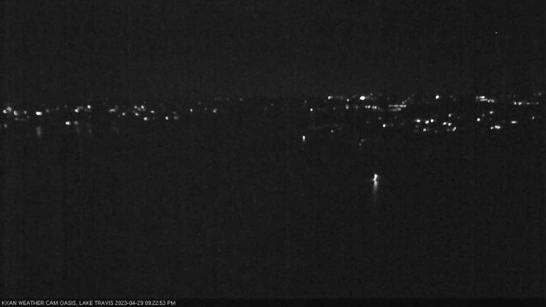 Lake Travis webcam, April 29, 2023 9:25 PM CT