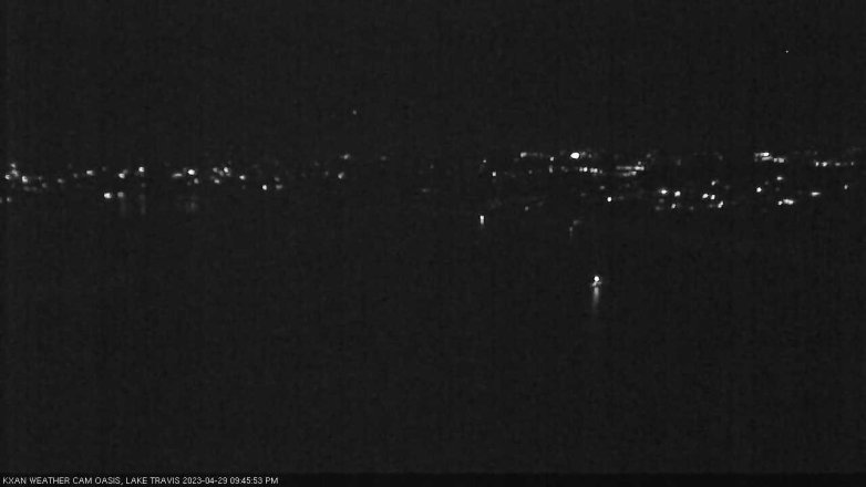 Lake Travis webcam, April 29, 2023 9:45 PM CT