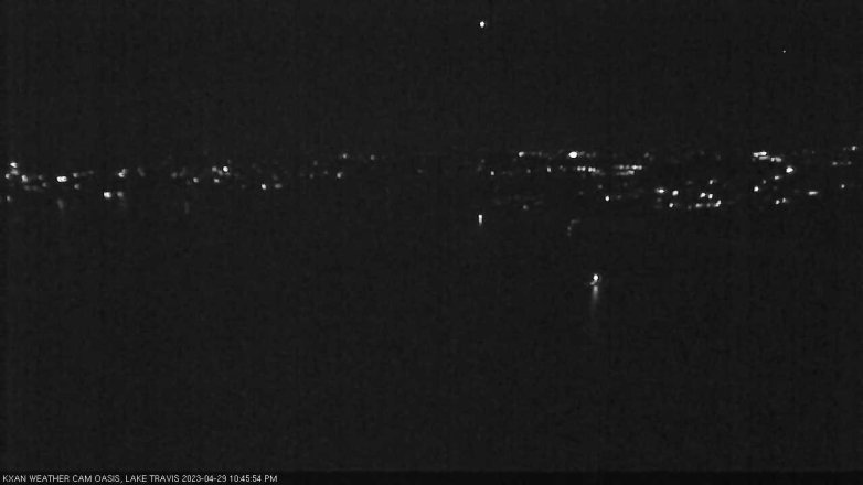 Lake Travis webcam, April 29, 2023 10:45 PM CT