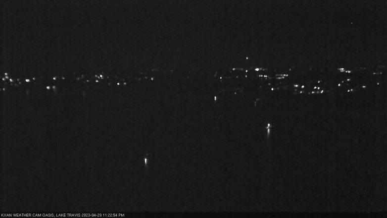 Lake Travis webcam, April 29, 2023 11:25 PM CT