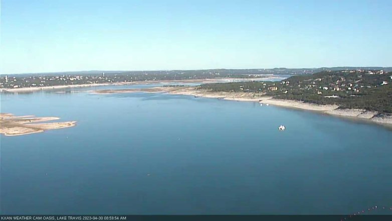 Lake Travis webcam, April 30, 2023 9:00 AM CT