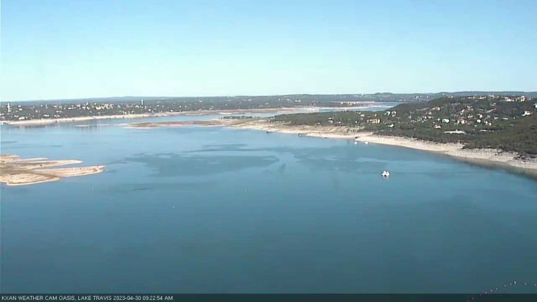 Lake Travis webcam, April 30, 2023 9:25 AM CT
