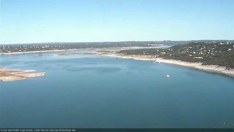 Lake Travis webcam, April 30, 2023 9:45 AM CT