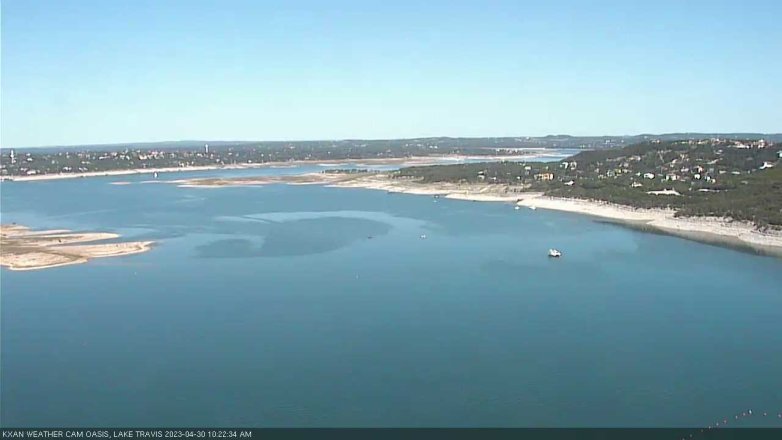 Lake Travis webcam, April 30, 2023 10:25 AM CT