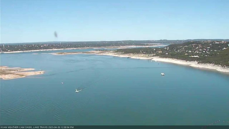 Lake Travis webcam, April 30, 2023 12:00 PM CT