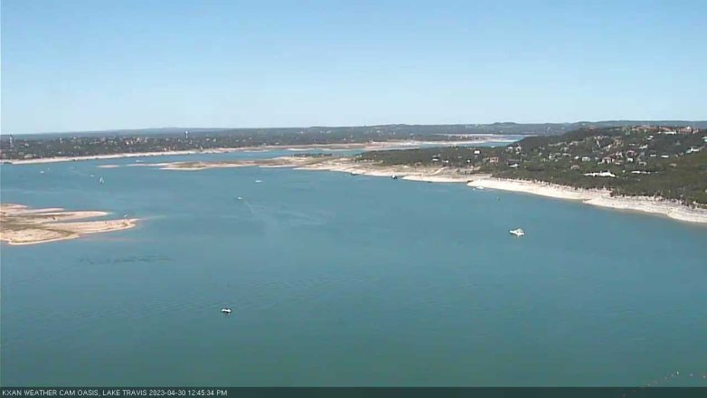 Lake Travis webcam, April 30, 2023 12:45 PM CT