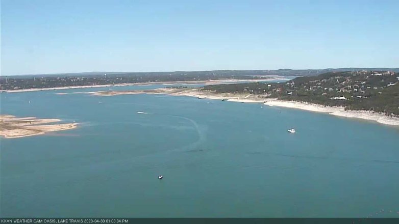 Lake Travis webcam, April 30, 2023 1:00 PM CT