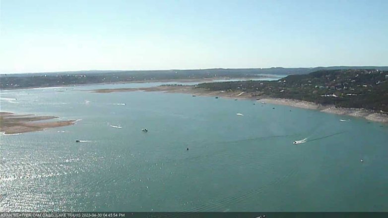 Lake Travis webcam, April 30, 2023 4:45 PM CT